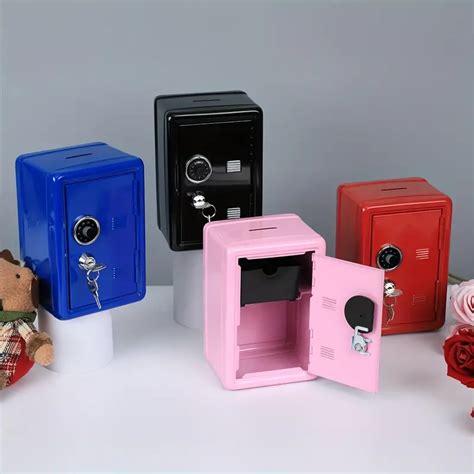 combination/key safe money box mini metal locker bank|Metal Mini Safe Money Bank Metal Coin Safety Box Sturdy Cash .